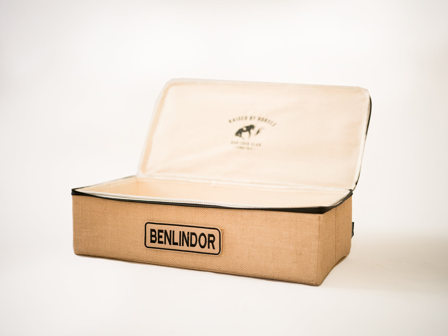 Burlap box mellan