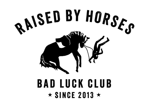 Raised by horses logo