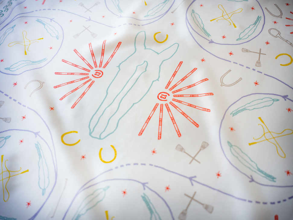 Sidenscarf 80 cm
