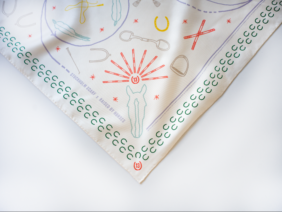 Sidenscarf 80 cm